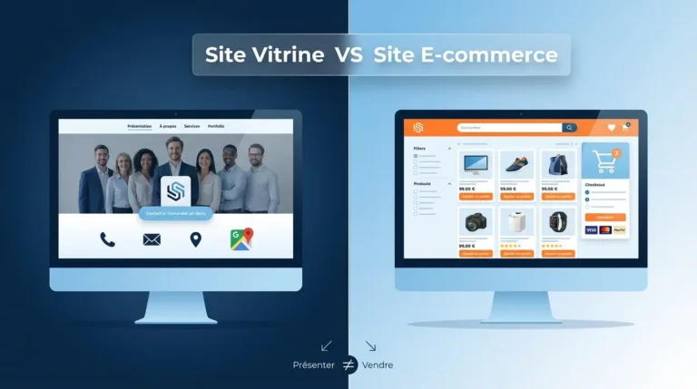 Création de site internet : Site vitrine ou site e-commerce ?