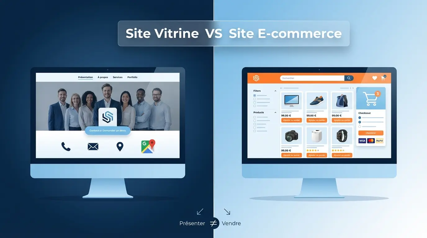 Création de site internet : Site vitrine ou site e-commerce ?