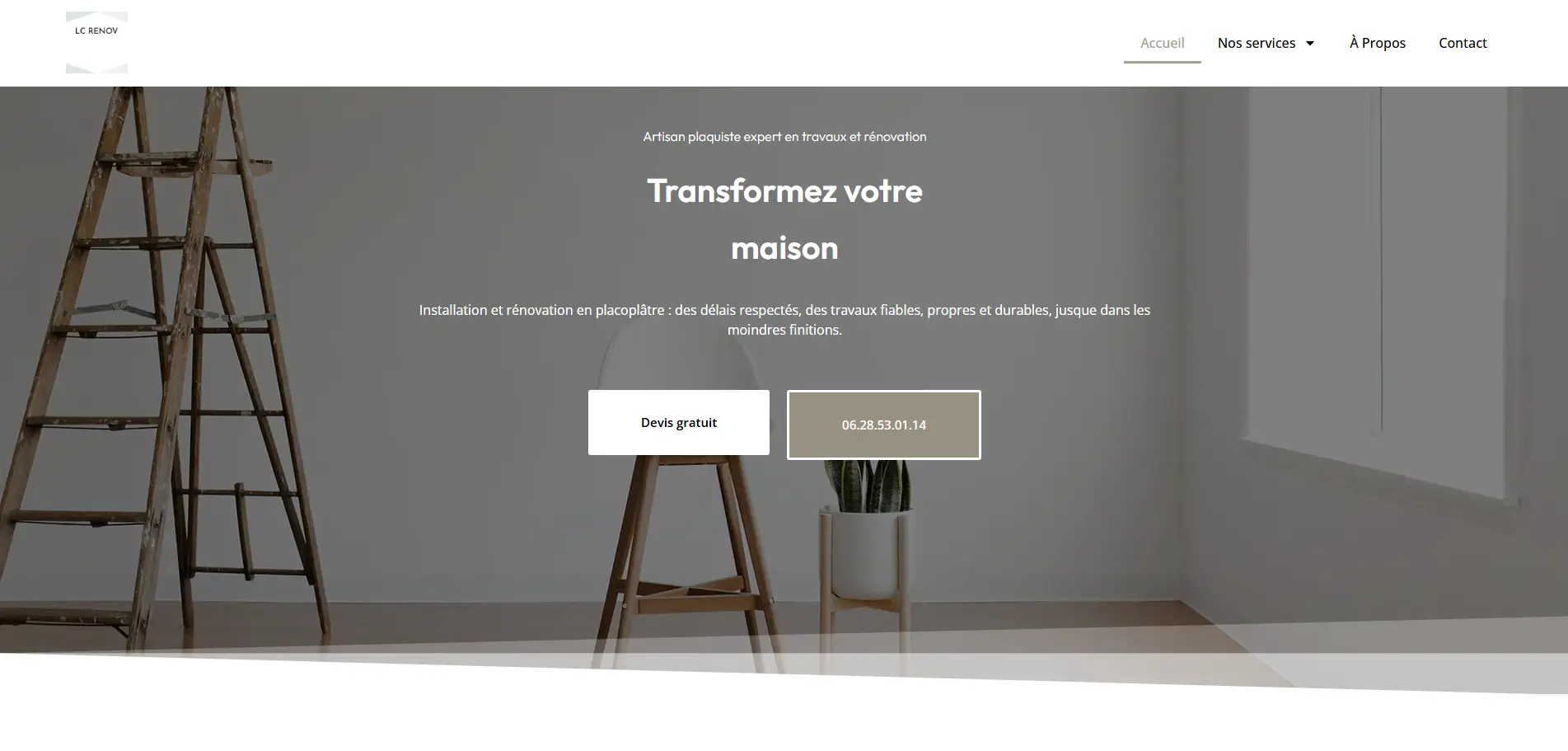 Création site internet artisan LC-Renov